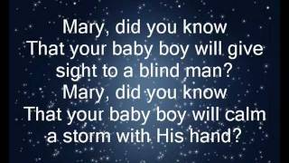 quotMary Did You Knowquot with lyrics [upl. by Nallaf]