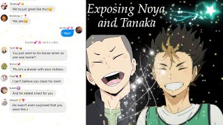 Kiyoko exposes Noya and Tanaka  Haikyuu Texts [upl. by Atik]