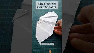 Tutorial AVIÃO DE PAPEL em ORIGAMI  How to make a paper PLANE [upl. by Egor368]