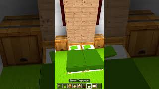 Japanese Bed Design 🛏 minecraft shorts [upl. by Aivart]