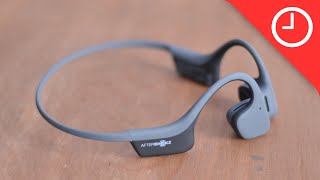 Review Trekz Air bone conduction headphones from Aftershockz [upl. by Issej]