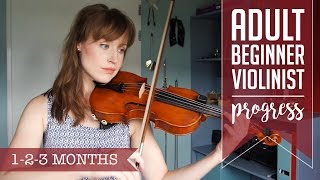 Adult beginner violinist  123 months progress video [upl. by Bradney103]