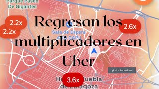 Regresan las tarifas dinámicas por multiplicador a UBER [upl. by Wilmott]