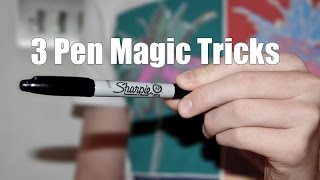 3 Incredible Pen Magic Tricks Vanish Production amp Shrink  Tutorial [upl. by Odrick]