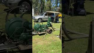 “Rosebery” stationary engine running 2 Ajax water pumps [upl. by Alamap]