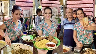 Most Famous Nandini Didi of Kolkata Serves Bengali Lunch Thali  Street Food India [upl. by Aihsiek]