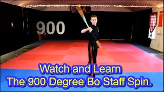 Bo Staff Tricks And Techniques 900 Spin Extreme [upl. by Dorene]