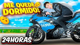 24 HORAS SIN BAJARME DE MI MOTOCICLETA muy difícil [upl. by Ordep286]