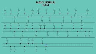 HAVİ USULÜ KLASİK TÜRK MÜZİĞİ USÜLLERİ [upl. by Anrim]