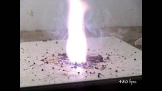 Flammable Powders Burn In Slow Motion [upl. by Anailuig880]