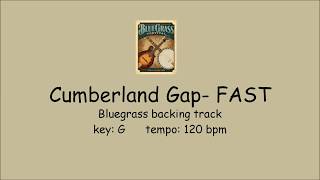 The Cumberland Gap  bluegrass backing track FAST [upl. by Eekaz]