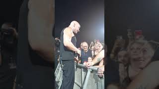 Disturbed stops show to comfort scared girl [upl. by Klimesh]