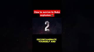 How to survive In Nuke explosion💣 nuke explosion trendingshorts survival foryou viralshorts [upl. by Donnie]