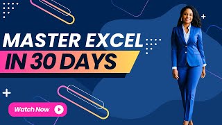 Master Excel In 30 Days  Day 8 [upl. by Iggem59]