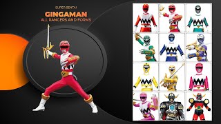 Gingaman All Rangers and Form [upl. by Glorianna]