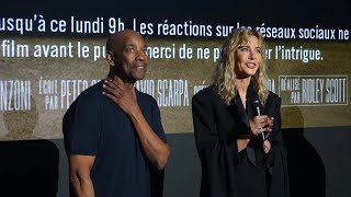 AvantPremière Gladiator II  10112024  Présentation par Connie Nielsen amp Denzel Washington [upl. by Ellenehc]