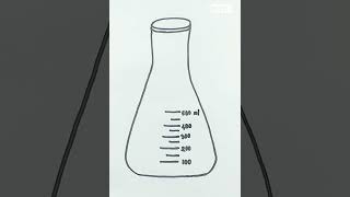 Conical Flask Drawing  Chemistry [upl. by Anial]