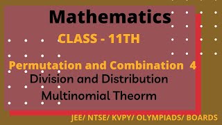 Class 11th Permutation and Combination 4 [upl. by Wahlstrom]