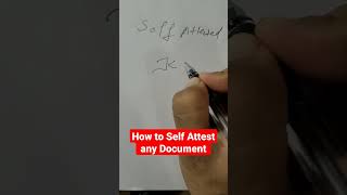 How to Self Attest any Document  Guruji ka School [upl. by Eiromem70]