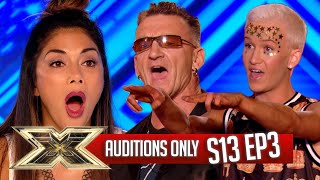 AUDITIONS ONLY  EPISODE 3  SERIES 13  The X Factor UK [upl. by Semaj395]