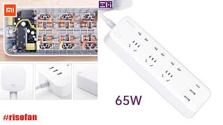 Xiaomi ZMI Smart Power Strip 6 Socket 3USB 65W Fast Charge [upl. by Nylannej]