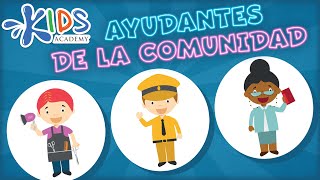 Ayudantes de la comunidad para niños  Trabajos y ocupaciones para niños pequeños y preescolar [upl. by Odnalref]