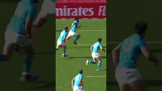 When Uruguay stunned Fiji rugby speed fast tackle rwc2023 shorts [upl. by Aehsat]