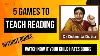 Teach Reading with these 5 Games if your child hates books  Dr Debmita Dutta parenting reading [upl. by Baerman932]