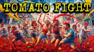 La Tomatina History Unveiling the Origins of Spains Legendary Tomato Fight Festive Celebration [upl. by Alwin]