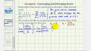 Infinite Series The Limit Comparison Test Divergent [upl. by Ivens]