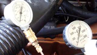 Brake proportioning valve pressure test ensure rear brake applies before front with pressure gauges [upl. by Ritz]