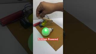 Friction Powered Dc Motor tech dcmotor youtubeshorts dcmotorproject [upl. by Cnahc]