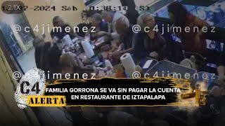 Familia de 20 miembros cena en restaurante de Iztapalapa ¡y se va sin pagar la cuenta [upl. by Obala357]