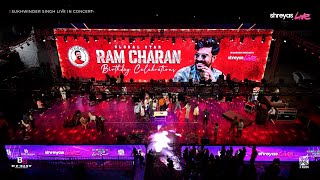 Global Star Ram Charan Birthday Celebrations at Sukhwinder Singh Live In Concert  theshreyaslive [upl. by Naened367]