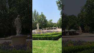 Walking through El Retiro Park in Madrid Spain travel spain madrid [upl. by Harahs]