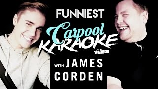 5 Funniest Carpool Karaoke Videos w James Corden [upl. by Nirrad]