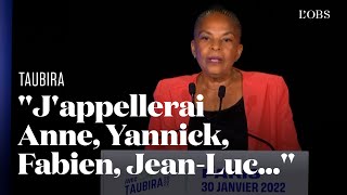 Primaire populaire  Christiane Taubira appelle à lunion de la gauche après sa victoire [upl. by Terri]