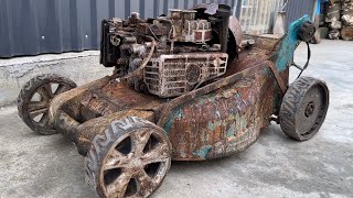 Restoring A Super Old Rusty MAKITA SelfPropelled Lawn Mower For My Brother [upl. by Lanti]