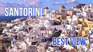 Best view of santorini greece 4k drone sunset view summerholidays2024 europe [upl. by Anoet433]