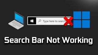 How to Fix Search Bar Not Working in Windows 10  Easiest Ways [upl. by Derfnam29]