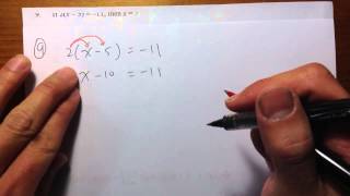 COMPASS Q9 Algebra official practice problems [upl. by Airdnoed435]