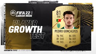 FIFA 22  Pedro Gonçalves Growth Test [upl. by Drol636]