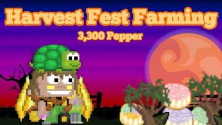 Farming 3300 Pepper Seeds during Harvest Fest  Growtopia [upl. by Casimire]