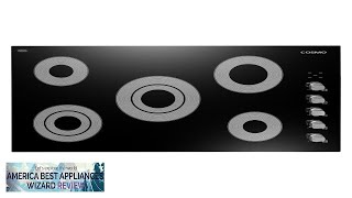 Cosmo 36quot Electric Ceramic Glass Cooktop Dual Zone W 5 Surface Burners Review [upl. by Weidar]