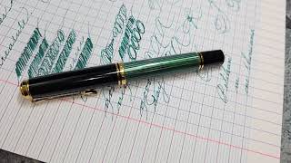 Breaking in the Best Pelikan M1000 Fountain Pen Nib Fine [upl. by Lombardo]