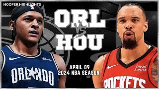 Orlando Magic vs Houston Rockets Full Game Highlights  Apr 9  2024 NBA Season [upl. by Immac120]