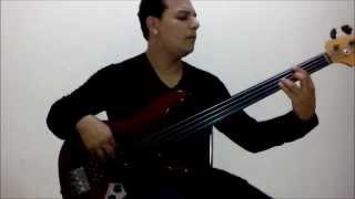 Fabio Fulini  As The World Falls Down David Bowie Bass Cover [upl. by Iover823]