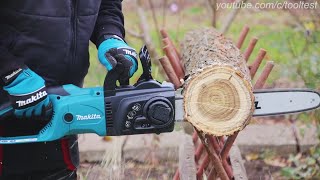 UC4051A Makitas most powerful corded chainsaw [upl. by Nylrebma]