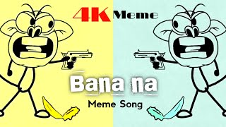 Banana Remix 4K Meme Song  Funny Monkey Song  Music Zone [upl. by Jephthah776]