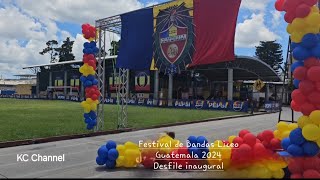 Festival de Bandas Liceo Guatemala 2024 Desfile inaugural [upl. by Trebreh745]